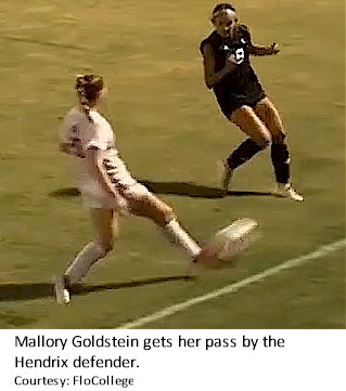 Mallory Goldstein gets pass by Hendrix defender
