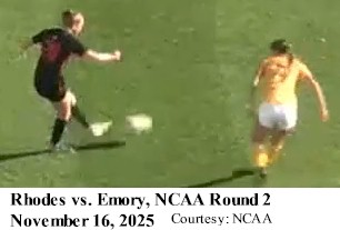 Rhodes vs. Emory, NCAA Round 2, Nov. 16, 2025