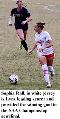 Sophia Rall provided the winning goal in SAA Semifinal